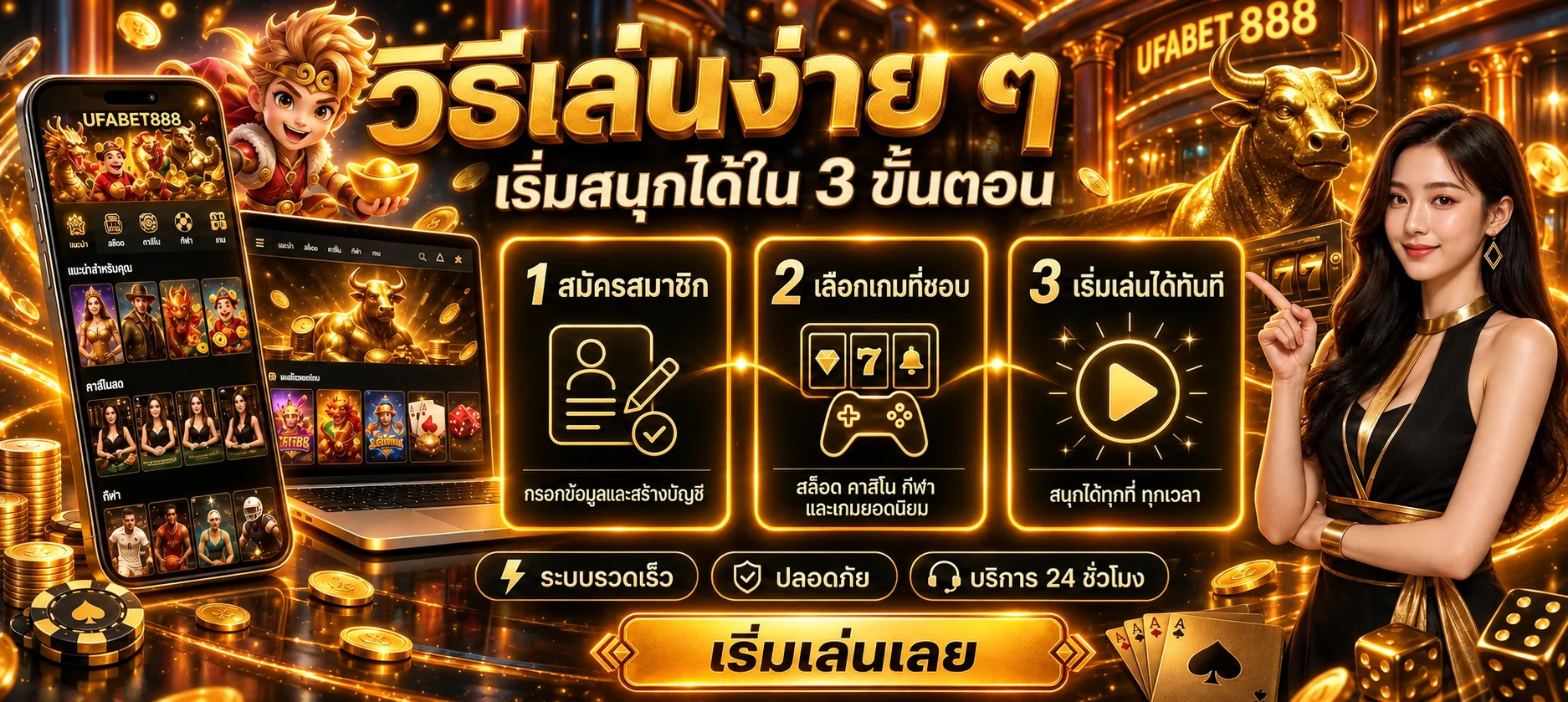 วิธีเริ่มเล่น UFABET888 ในสามขั้นตอน